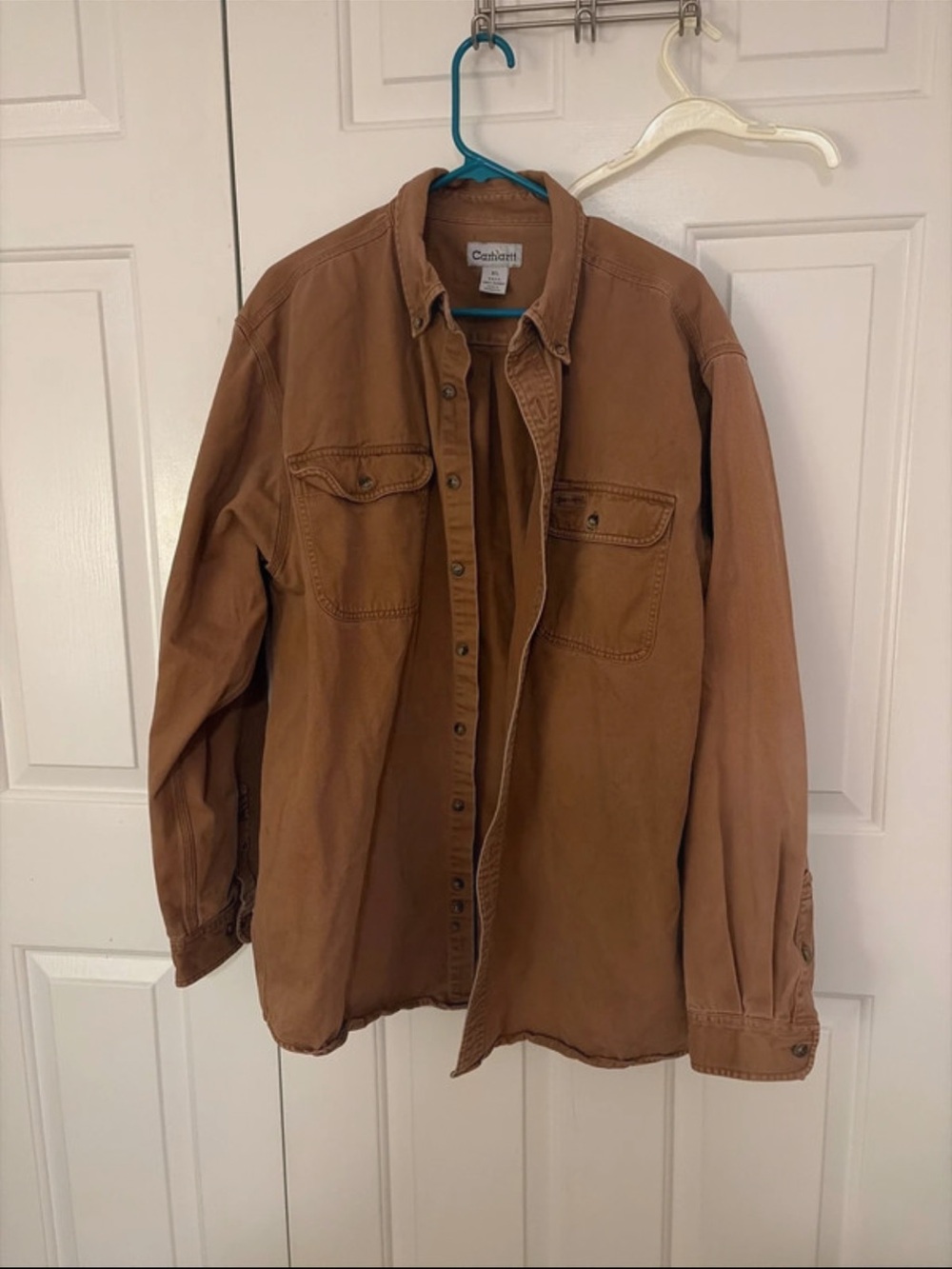Carhartt Men's Carhartt Brown Canvas Shirt Jacket